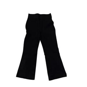 Spanx The Perfect Cropped Flare Ponte Pants Women's Size S Black High Rise